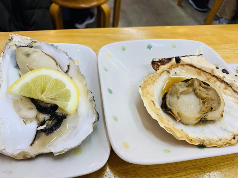 小樽三角市場の焼き貝