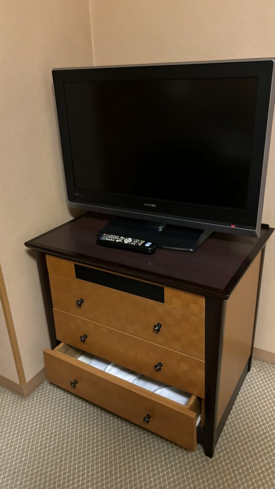 ANAクラウンプラザホテル富山のデラックスツインのテレビ