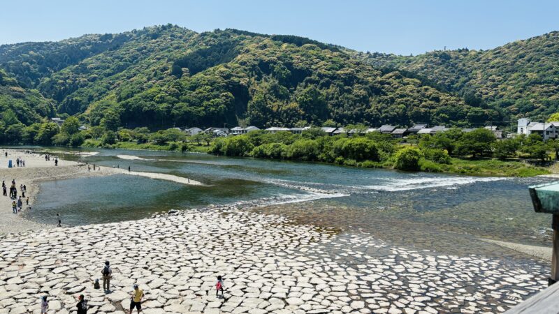 錦帯橋から見る錦川