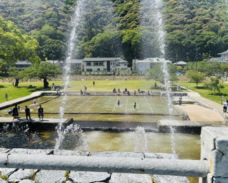 吉香公園の噴水