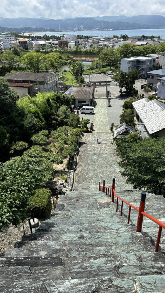 和歌浦天満宮の石段