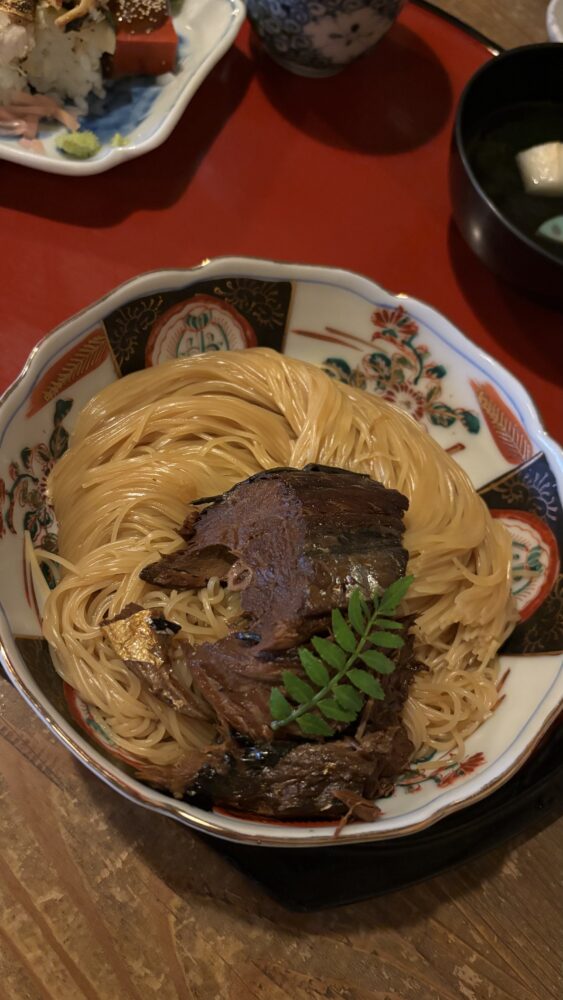 黒壁スクエアで食べた鯖そうめん