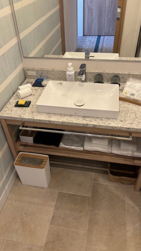 都リゾート志摩ベイサイドテラスのスーペリアツインの洗面台