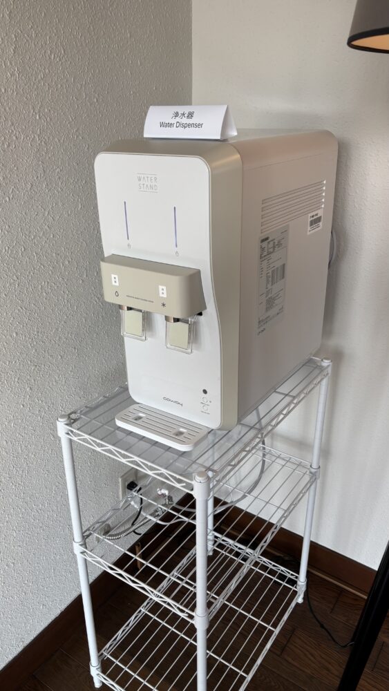 都リゾート志摩ベイサイドテラスの各フロアに置かれているウォーターサーバー