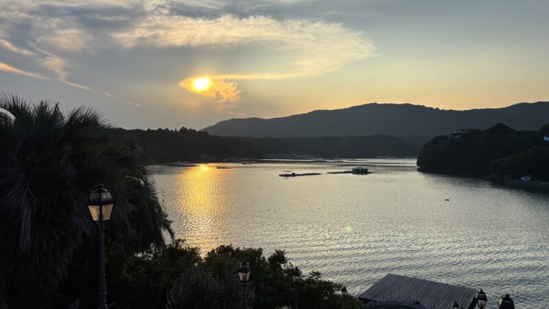 都リゾート志摩ベイサイドテラスから見る夕日