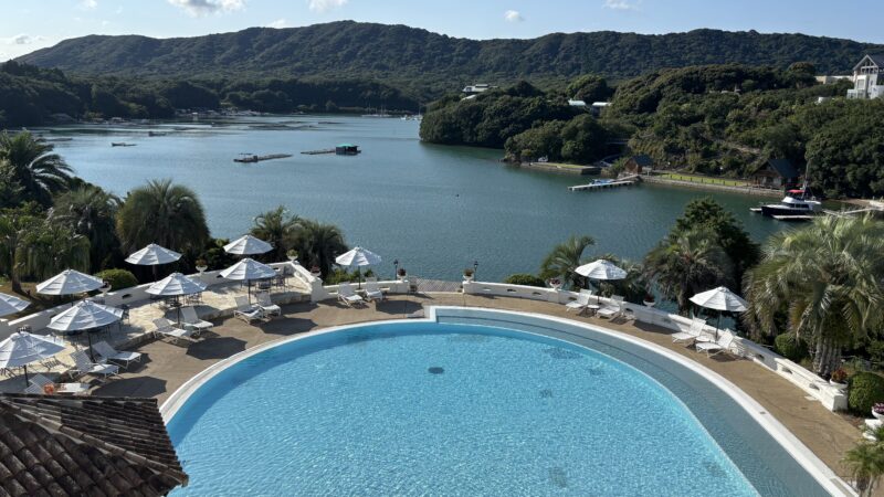 都リゾート志摩ベイサイドテラスのロビーから望む絶景