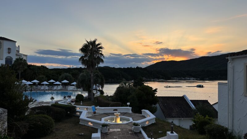 都リゾート志摩ベイサイドテラスから見る夕日