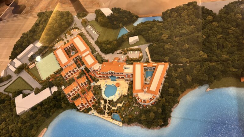 都リゾート志摩ベイサイドテラスの全体が分かる模型