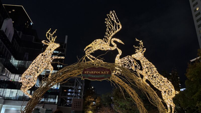梅田スカイビル1階のイルミネーションアーチ